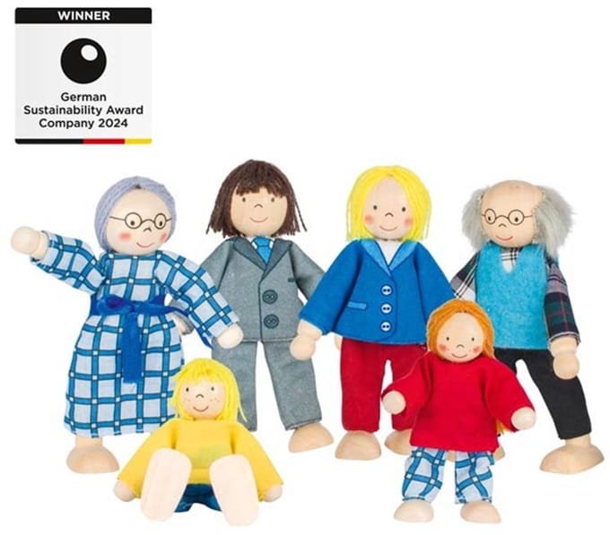 GOKI Buigpopje - Stadsgezin - H9-11Cm - Set Van 6 - 3 Jaar