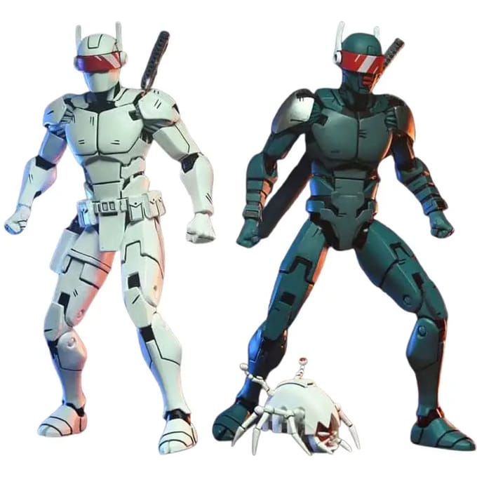 NECA Teenage Mutant Ninja Turtles (The Last Ronin) Action Figuur 2-Pack Synja Robots 18 cm Action Figuur