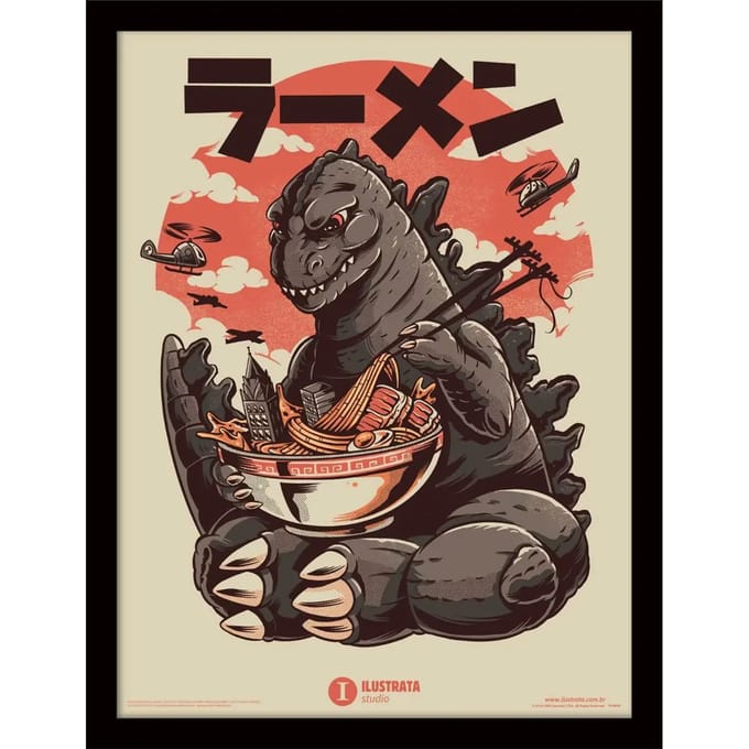 Wanddecoratie Pyramid Kaiju'S Ramen