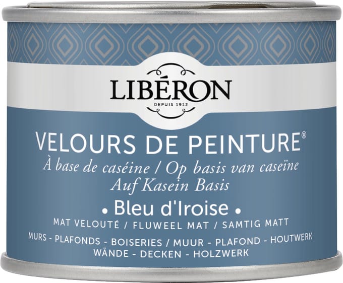 Liberon Velours De Peinture Muurverf - Mat - Bleu D'iroise - 0,125l