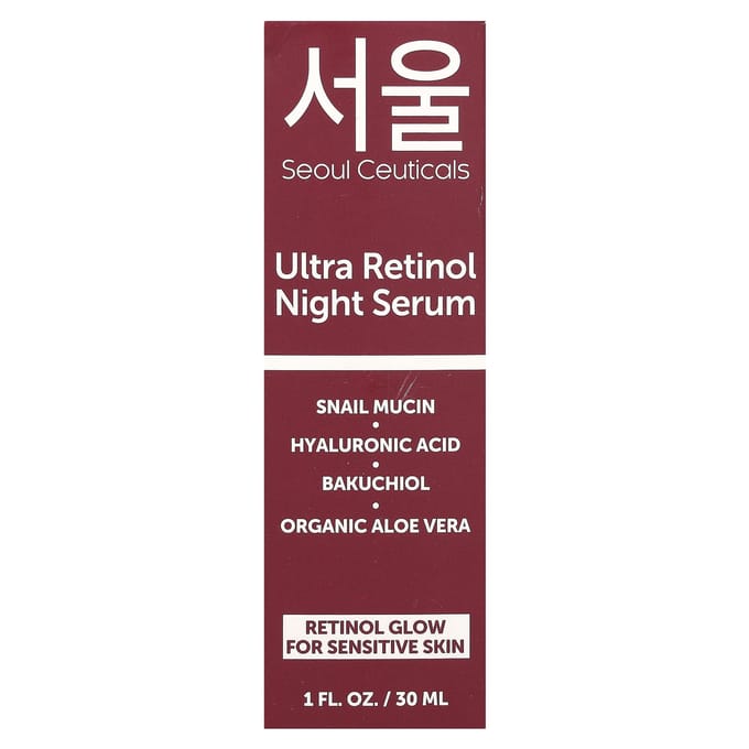 SeoulCeuticals, Sérum de nuit Ultra Retinol, 1 fl oz (30 ml) brown