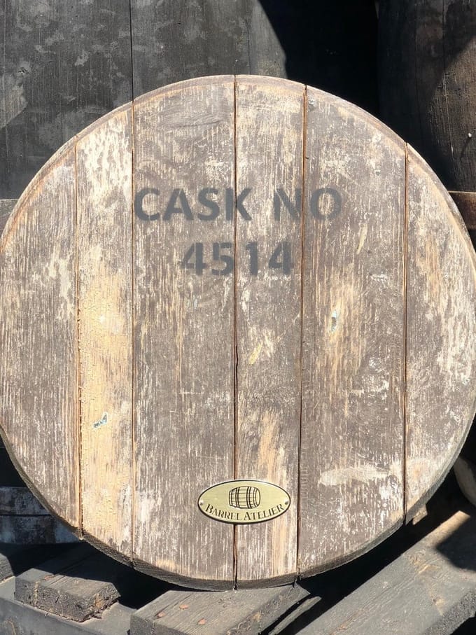 Wandschild "Cask" / Whisky deksel 190l.