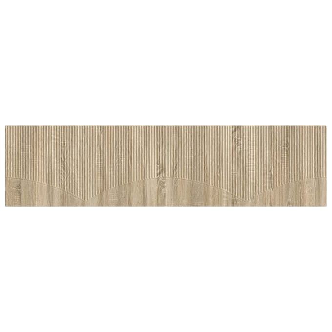 vidaXL - Wandgemonteerd - Hoofdbord - HOORN - Sonoma - Eiken - Bewerkt - hout