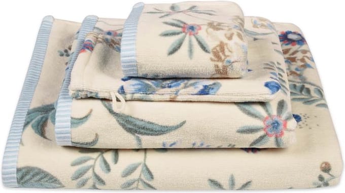 Pip Studio Secret Garden Gastendoekje - 30x50 cm - Set van 3 - White Blue