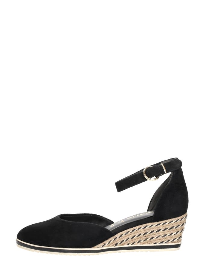 Tamaris Espadrilles Sleehak zwart Leer - Dames - Maat 37