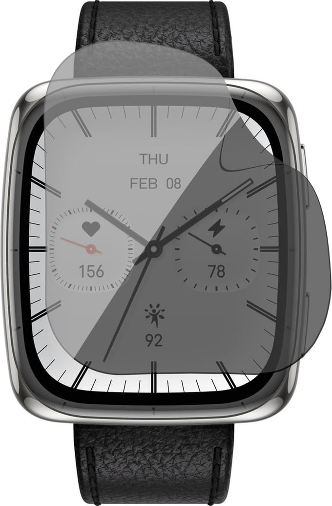 Privacy Screenprotector geschikt voor Amazfit Active 2 Square - 1x FlexGuard Screen Protector