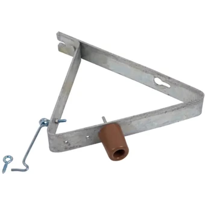 Alberts Deurstopper - Om Te Schroeven Met Buffer En Haak - Staal Verzinkt - 290x40x5mm