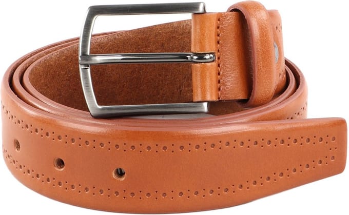Vanzetti Leren Riem Leather Belt W80 Cognac Lichtbruin