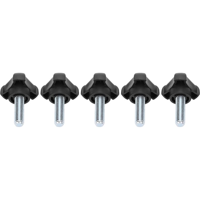 5 stuks Plastic Driehoekige Kop Handvat Schroefknop Aandraaischroef Set Accessoire M10 30mm
