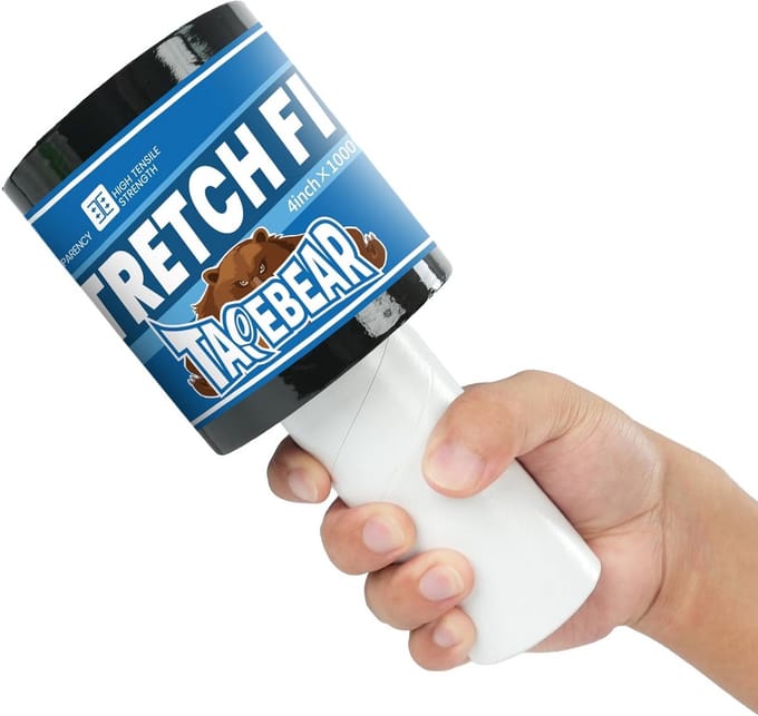 Rekfolie 4 inch x 1000 ft - Zwart