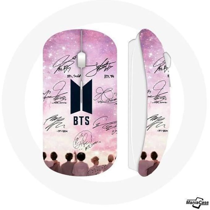 Souris Sans Fil - BTS - Bangtan - Noir - Clé USB Wifi - Compatible Mac et PC