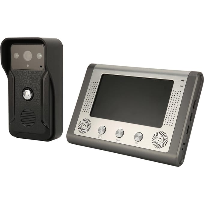 Visiophone 7 pouces avec vision nocturne, caméra infrarouge, interphone mains libres réglable US Plug