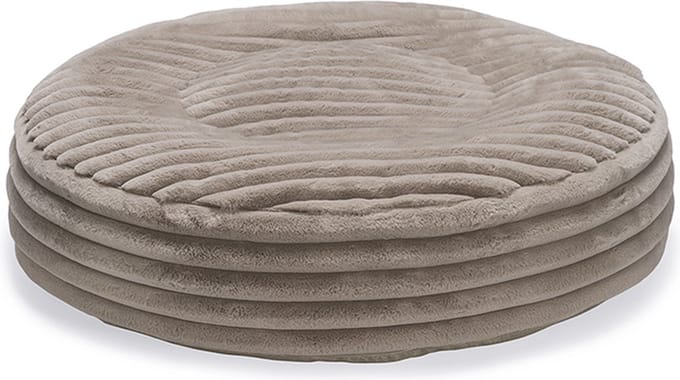 Designed by Lotte Reza - Hondenkussen - Rond - Beige - 80x80x20 cm