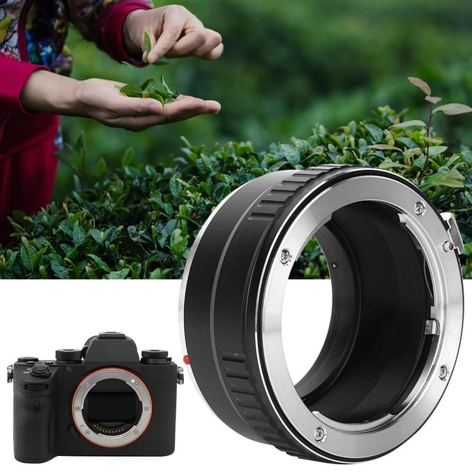 Fikaz PKNEX Adapterring voor Pentax-lens om te passen op Sony E-mount spiegelloze camera black