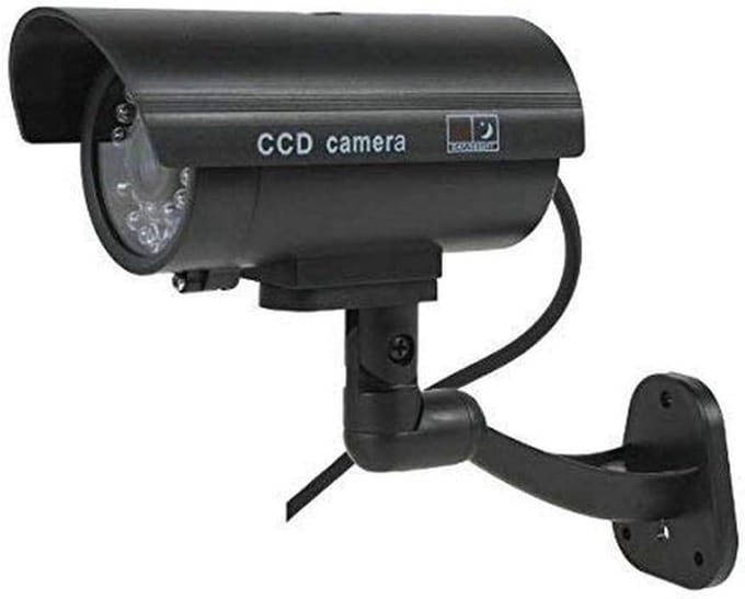 Dummy Camera - Beveiligingscamera - Diefstalpreventie - Ingebouwde LED - Koepel Vorm - Zwart