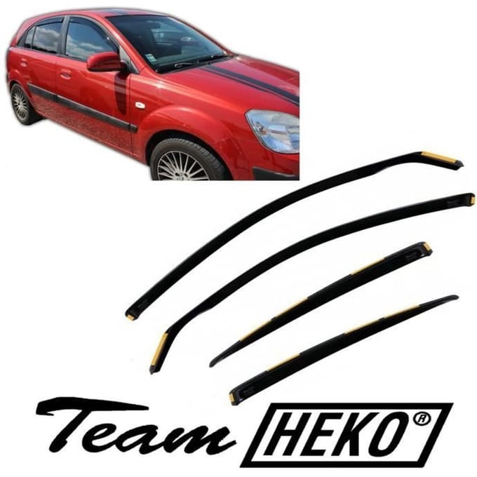 J&;J AUTOMOTIVE | Heko Wind deflectors Voor Kia Rio 5D. Berlina 2005-2011