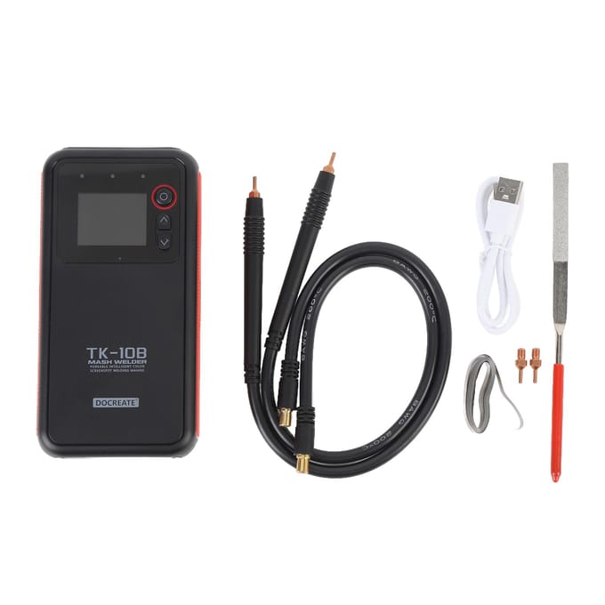 Soudeuse par points à batterie Machine à souder portable avec écran LCD Double impulsion et soudure par points cuivre