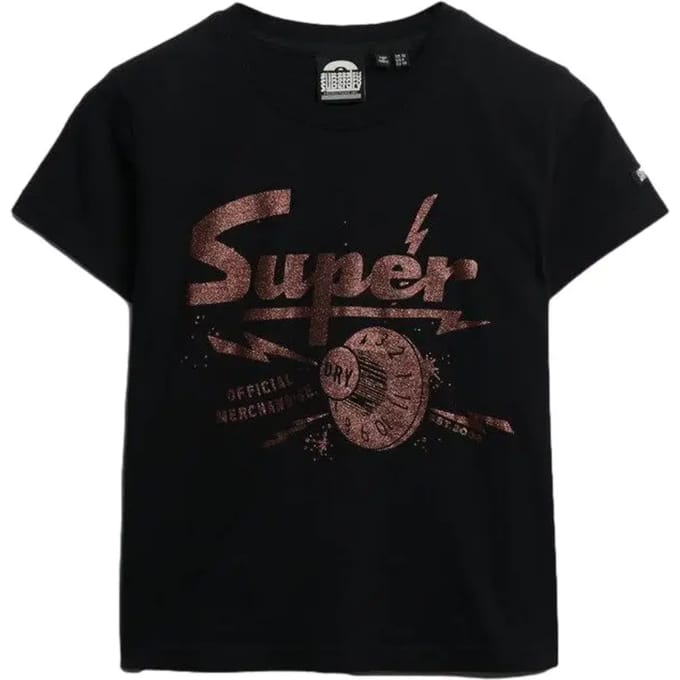 Superdry - Band Merch Aansluitend T-shirt - Dames - T-shirts