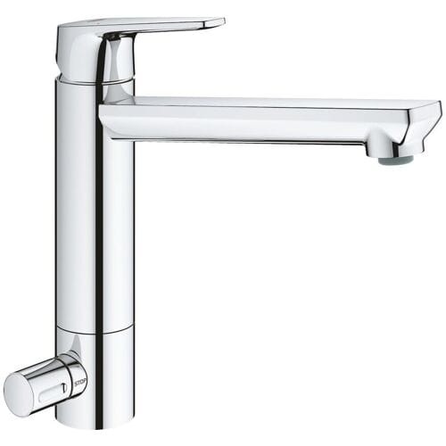Grohe BauEdge - Keukenkraan met afsluitbare ventiel, chroom 31696000