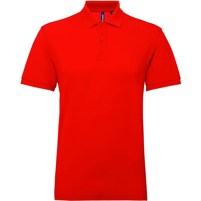 Asquith & Fox Heren Poloshirt met korte mouwen Prestatiemengsel (Kersenrood)