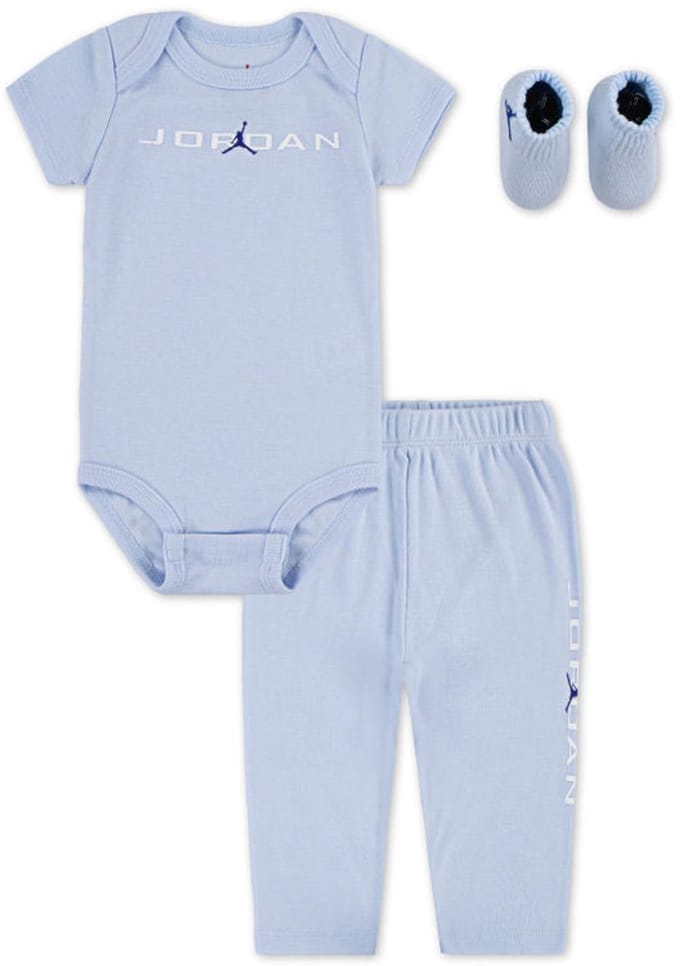Nike - Jordan Babyset Giftpack 3-Pcs - Blauw - Maat 6-12 Maanden