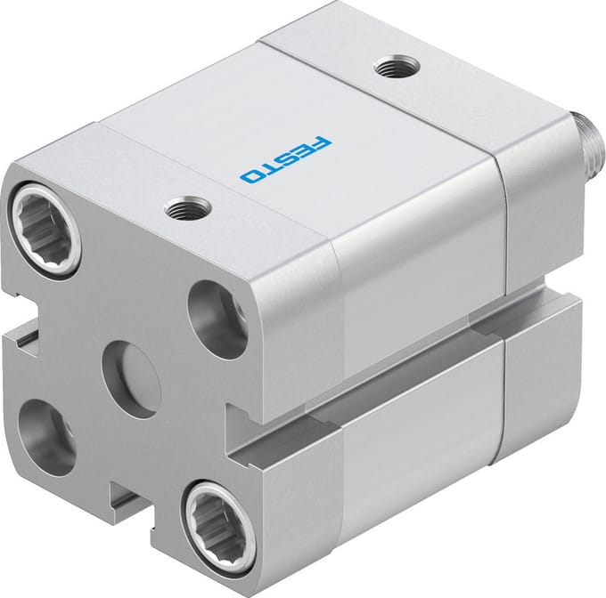 Festo Compacte Cilinder 25mm Boring 10mm Slag ISO 21287 Dubbelwerkend - 577182 - P2BUD