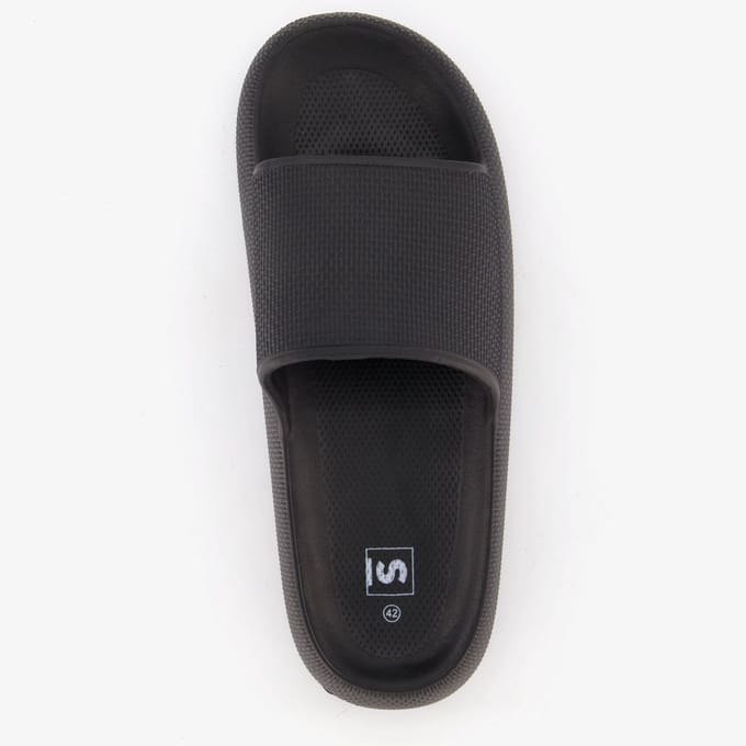 Heren badslippers zwart - Maat 45