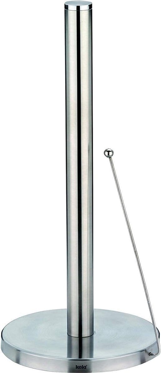 Keukenrolhouder, hoogte van 33,5 cm, roestvrij staal, mat, Rollo, standaard