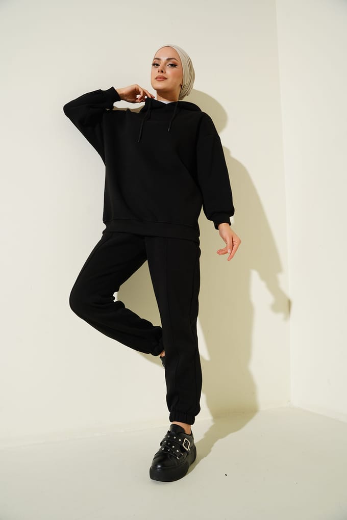Oversized Hoodie en Broek Actieve Set