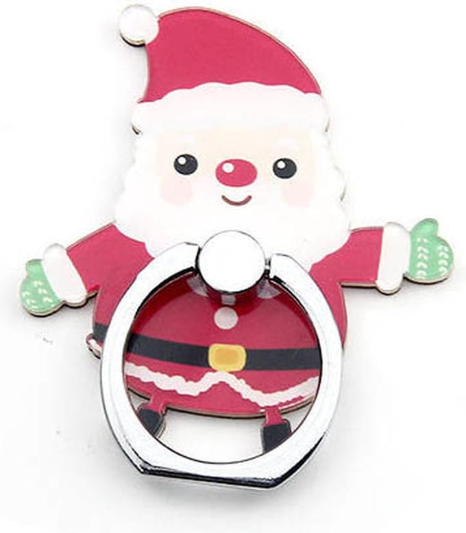 Peachy Kerstmis Vinger Houder Ring Standaard voor Smartphone - Kerstman