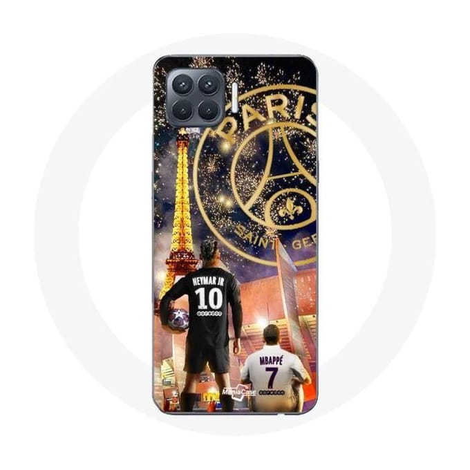 Coque pour Oppo A93 PSG Neymar et Mbappé Joyeux noël