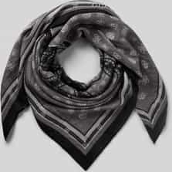 Sjaal van pure viscose model 'Kefiah'