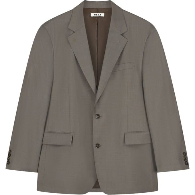 Olaf Wool Blazer Jas Bruin M260509
