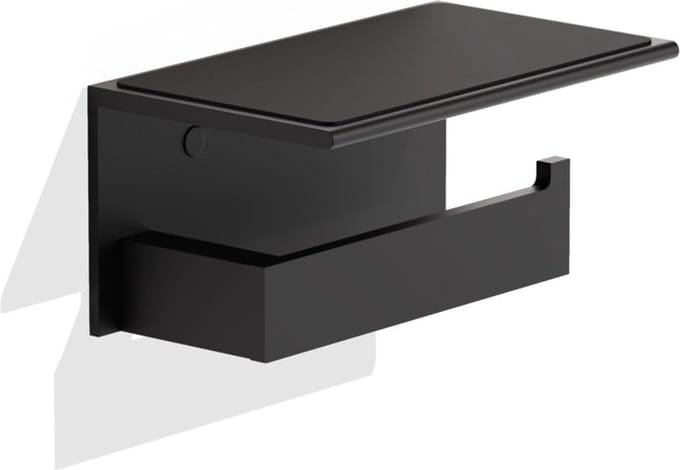 Toiletpapierhouder - Contract TPH4, mat zwart.