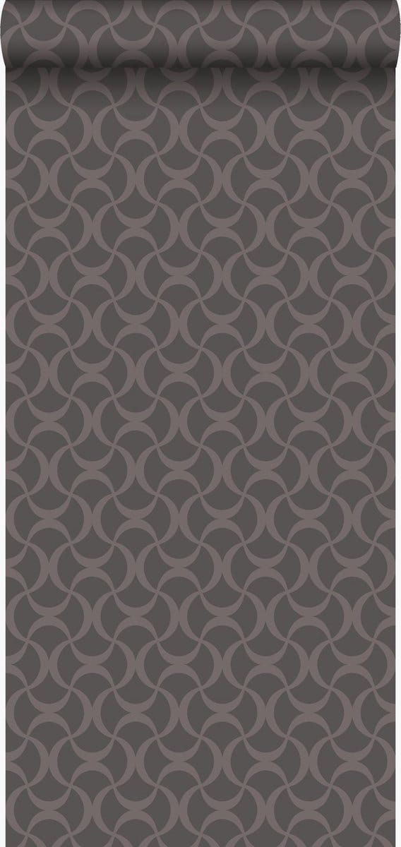 Origin Wallcoverings behang grafisch donkergrijs - 53 cm x 10.05 m - 345740