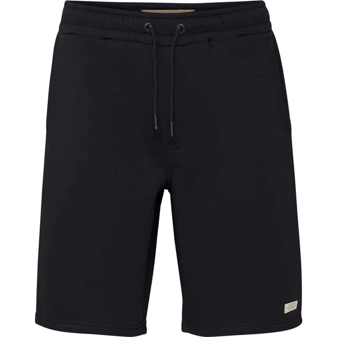 Korte regular fit sweatshorts met labelpatch