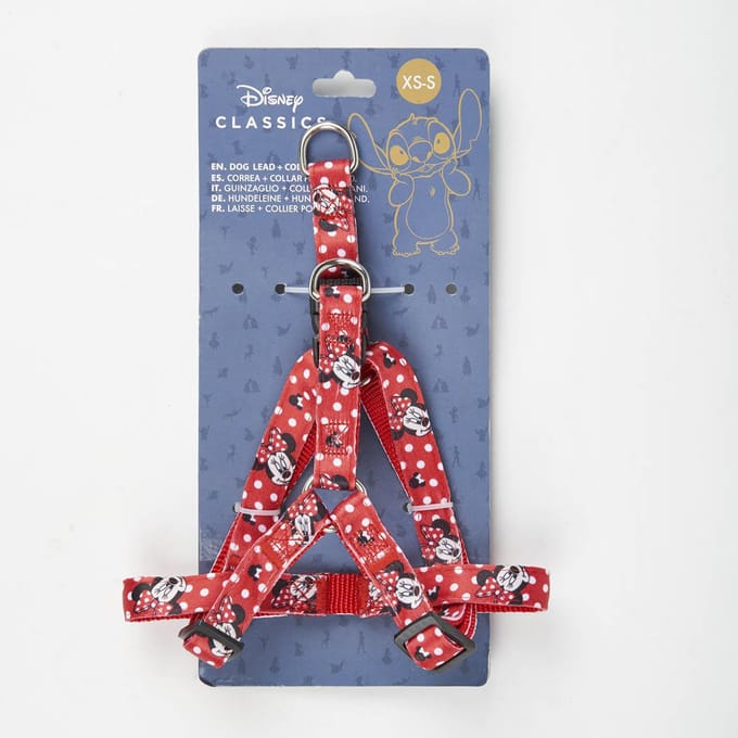 Minnie Mouse Hondentuigje - Maat M - Rood
