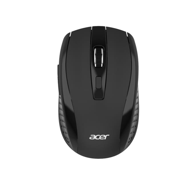 Acer Wireless Mouse (MX202) - mouse - 2.4 GHz - black - Muis - 6 knoppen - Zwart