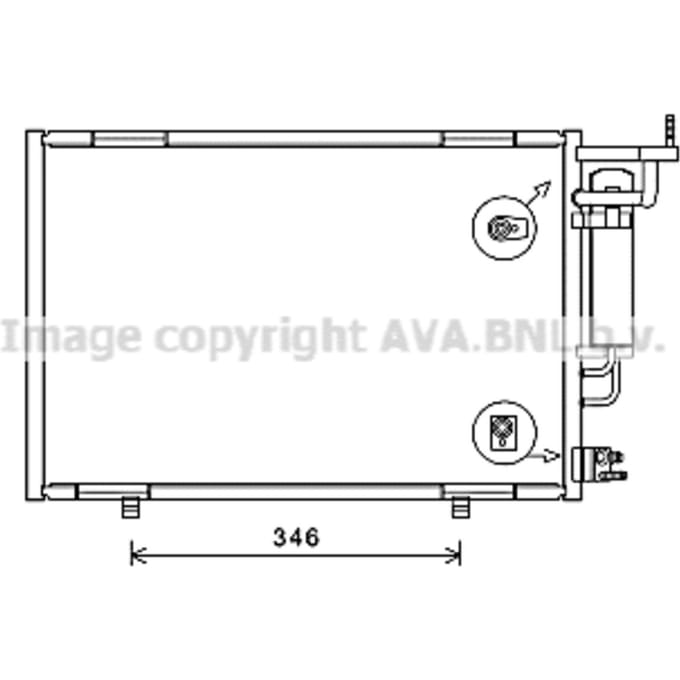 Condensator, airconditioning AVA COOLING FD5615D AVA