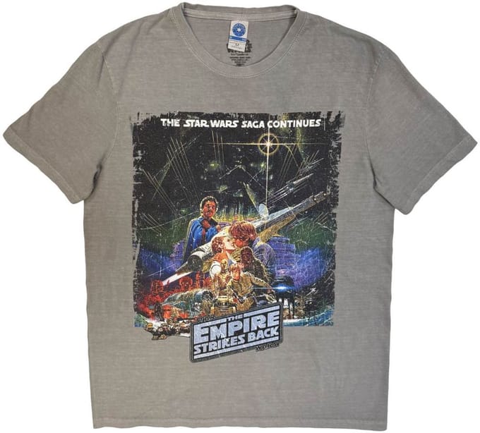 Disney Star Wars - TESB Kiss Heren Tshirt - M - Grijs