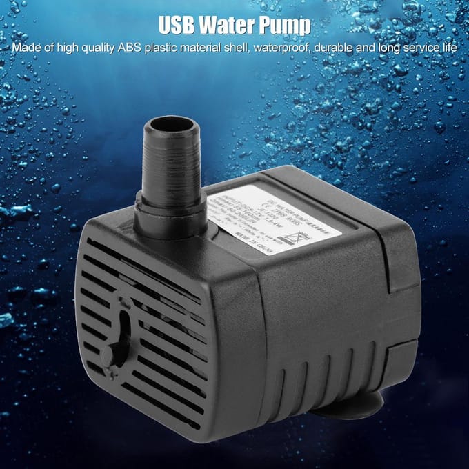 USB 5V 0.5m 150L/H Regelbare Miniatuur Borstelloze Motor DC Waterpomp voor Hydrocultuur Dompelbaar