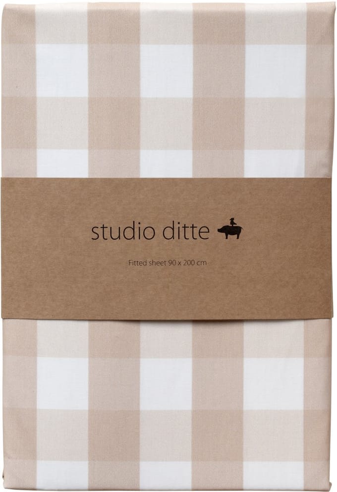 Studio Ditte Ruit Hoeslaken - 70 x 150 cm - Nude