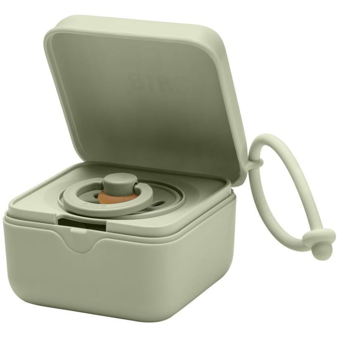BIBS Fopspeendoosje - Steriliseerbox - Schoon & Reisvriendelijk - Sage
