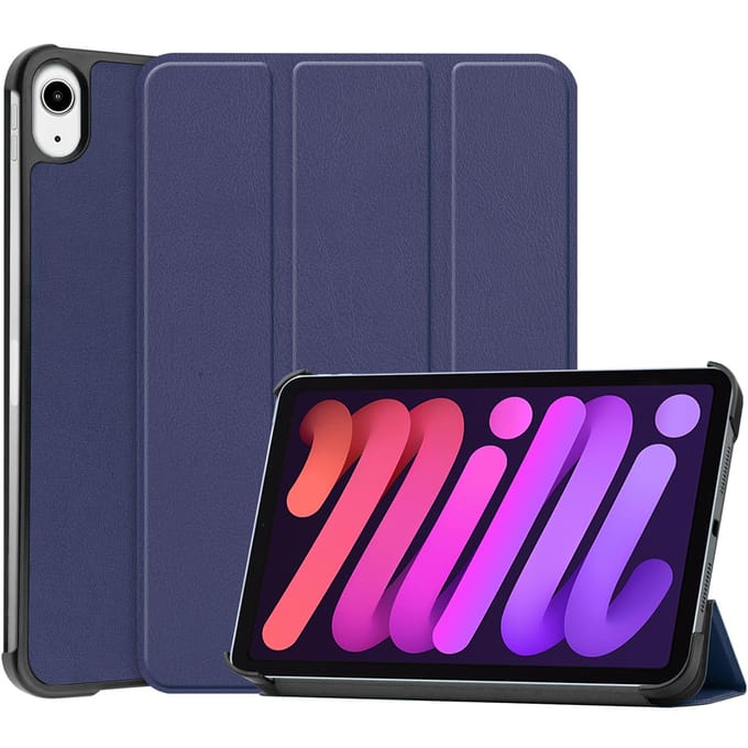 imoshion Tablet Hoes - Geschikt voor Apple iPad Mini 6 (2021) - Trifold Bookcase - Donkerblauw