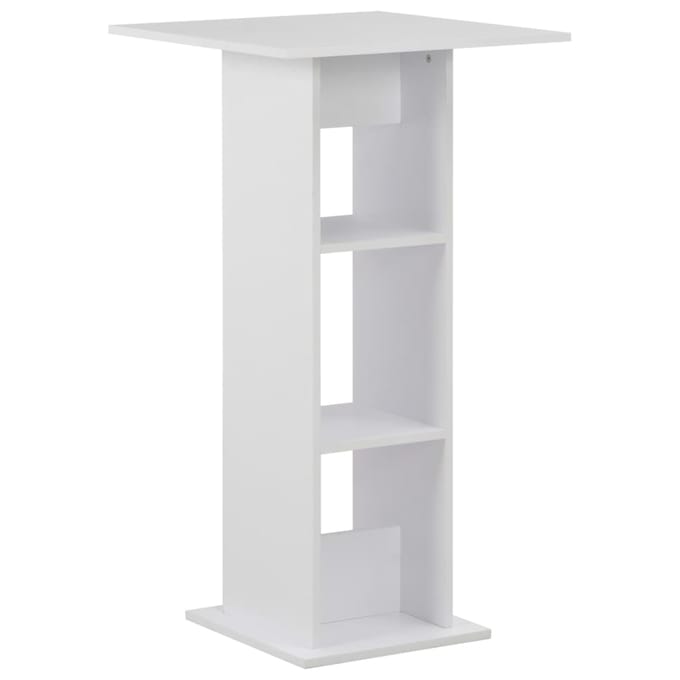 vidaXL - Bartafel - 60x60x110 - cm - wit