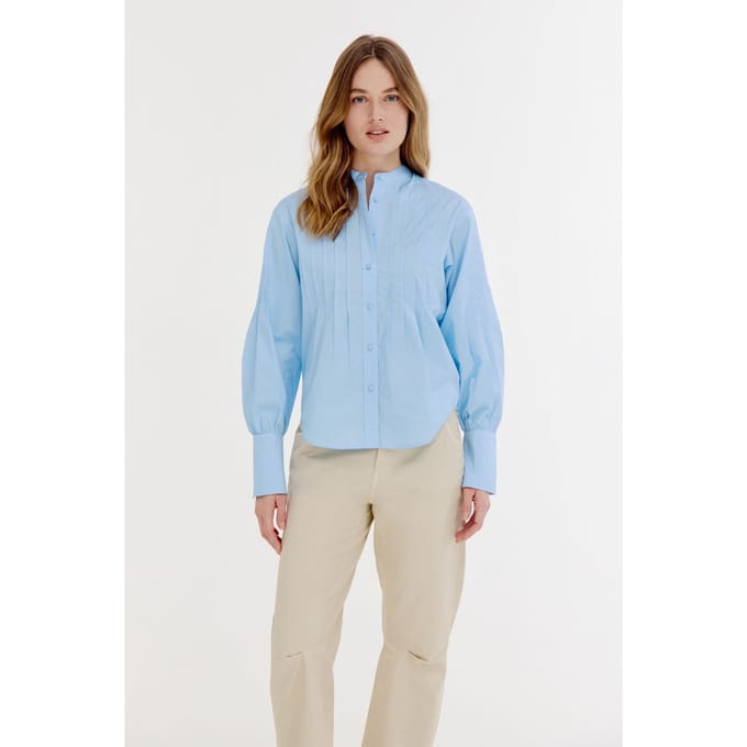 Josephine & Co Bellamy Blouse Light Blue Größe: 36 | Longsleeves Outlet | Damen | Blau