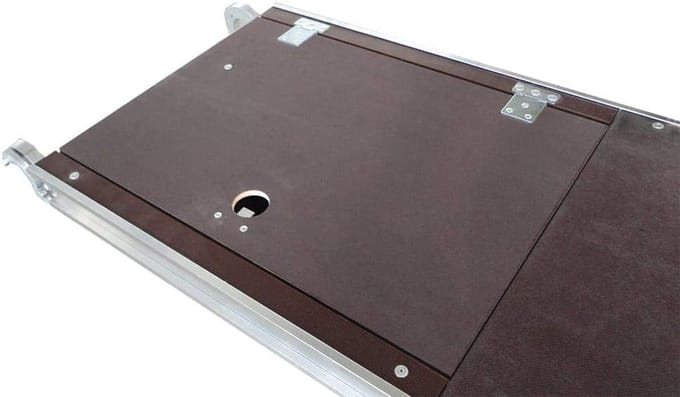 Steigerplatform - Werkplatform Hout - Werkhoogte Vergroten - Met Handige Luik - 250 cm Lengte