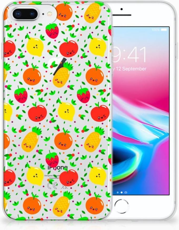Apple iPhone 7 Plus | 8 Plus Siliconen Case Fruits