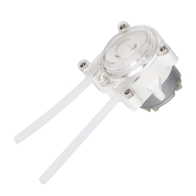 Tuin 6V Mini Peristaltische Vloeistofpomp DIY Doseerpomp Slangpomp voor Aquarium Laboratoriumanalyse white
