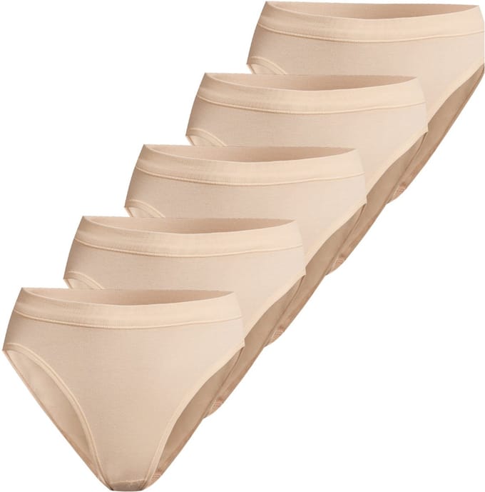 ESGE Dames slip / onderbroek 5 pack Basic - à fines côtes